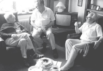Jan Józef Lipski, Jan van Unnik oraz Józef Schier, fot. J. Sokołowski 1989 rok